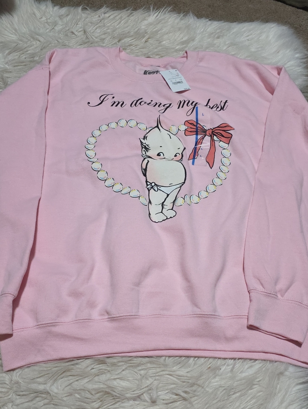 NWT Kewpie Pullover sweatshirt- Large - Picture 2 of 6
